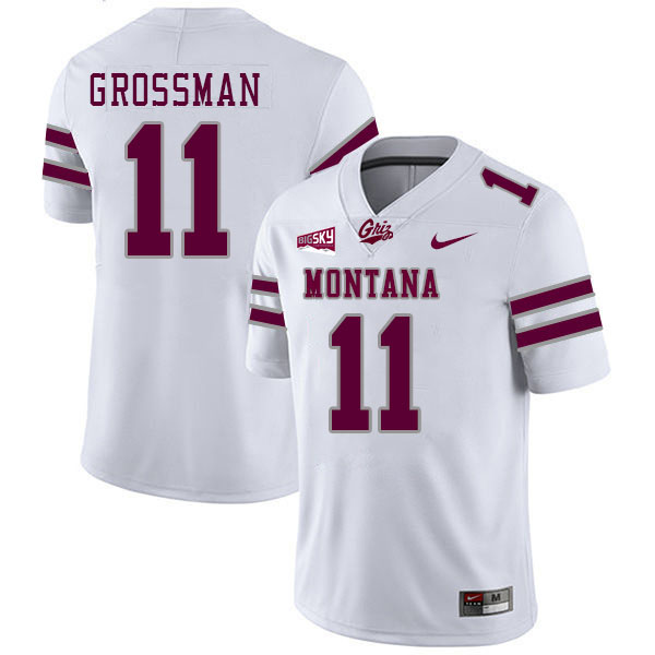 Montana Grizzlies #11 Cole Grossman College Football Jerseys Stitched Sale-White